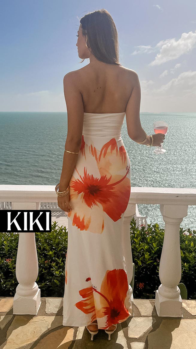 Flower beach dress