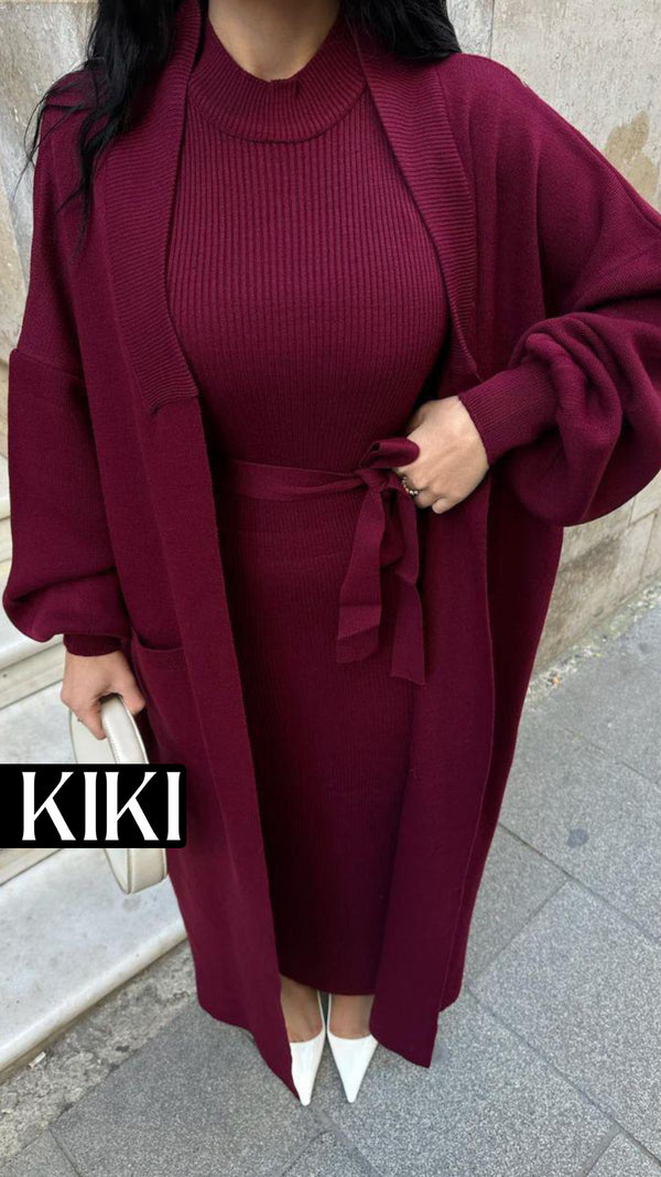 Ensemble Robe et cardigan