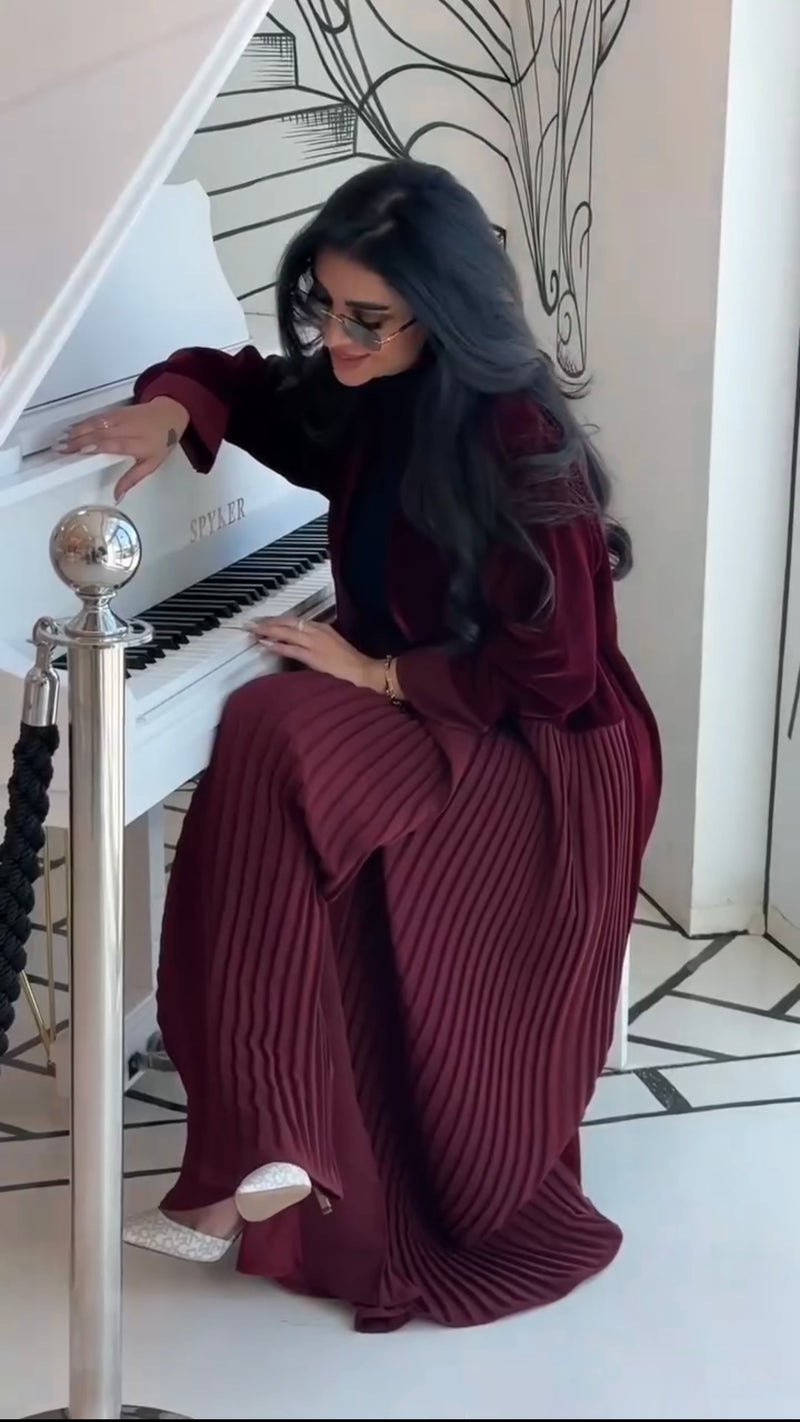 Abaya plissé