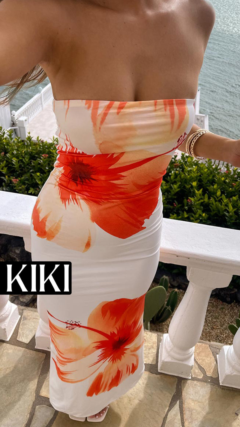 Flower beach dress