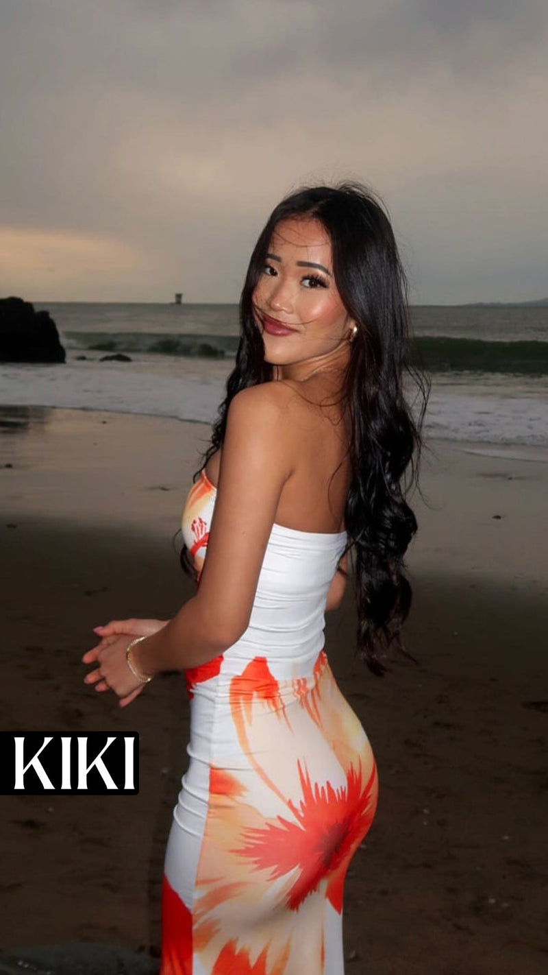 Flower beach dress