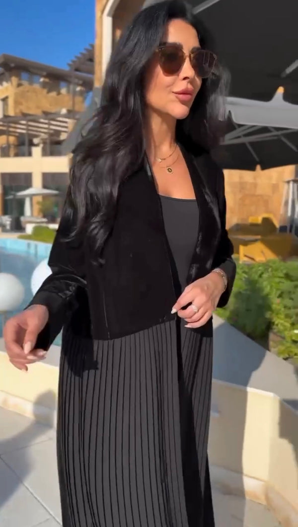 Abaya plissé