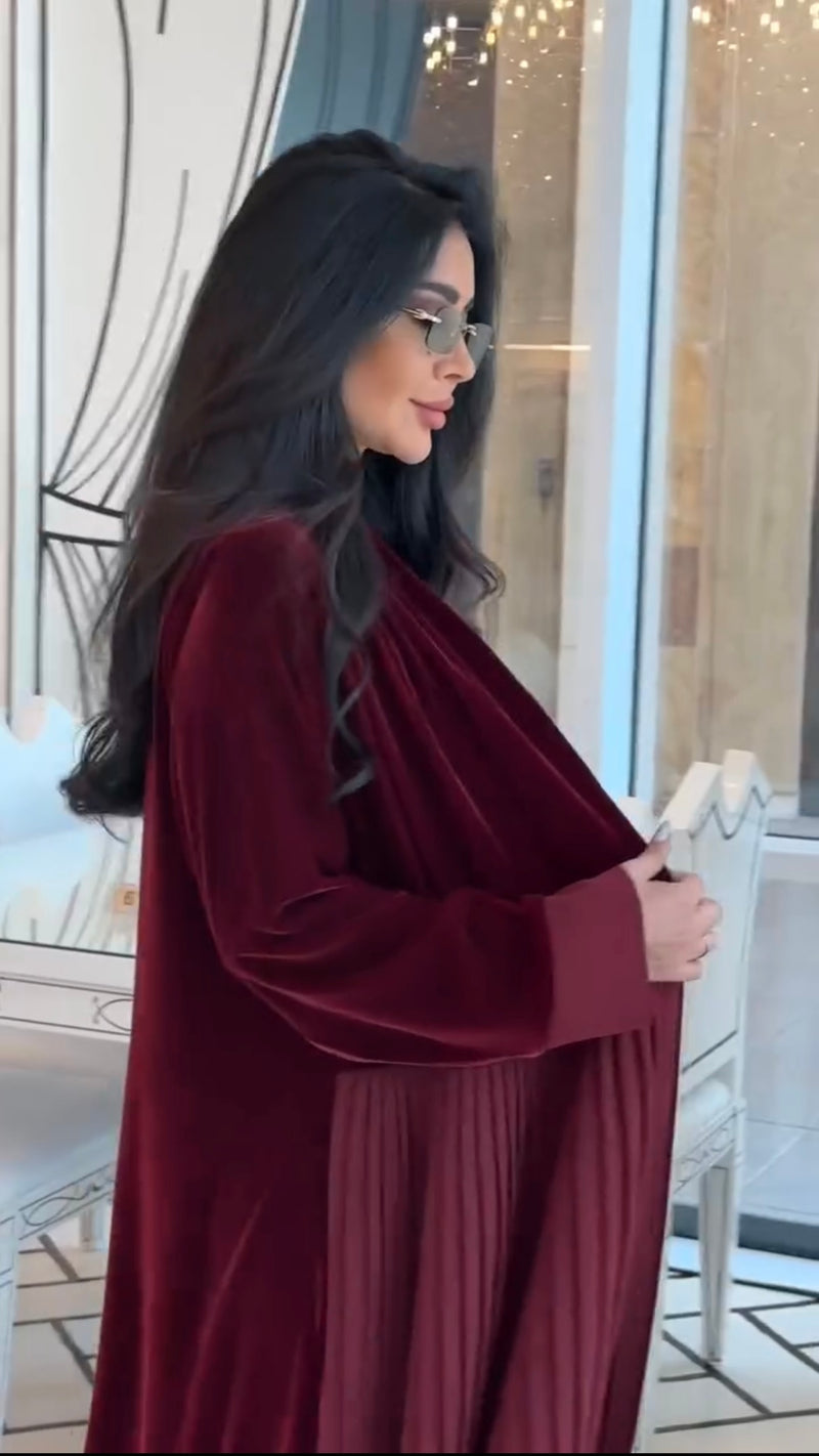 Abaya plissé