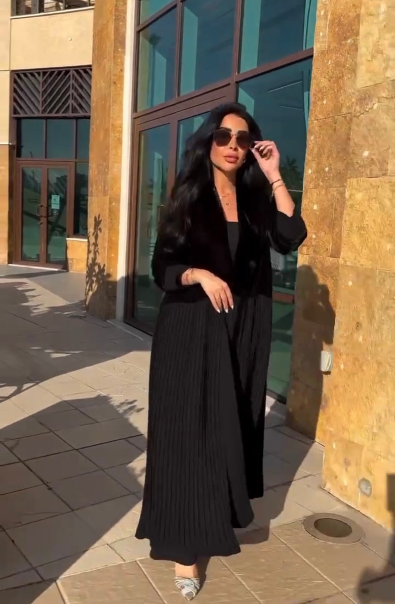 Abaya plissé