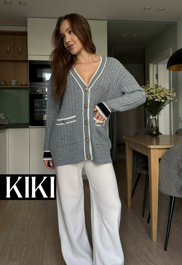 Cardigan kiki Gris