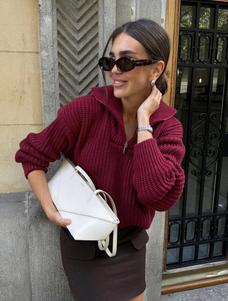 Pull Col Zippé – kiki